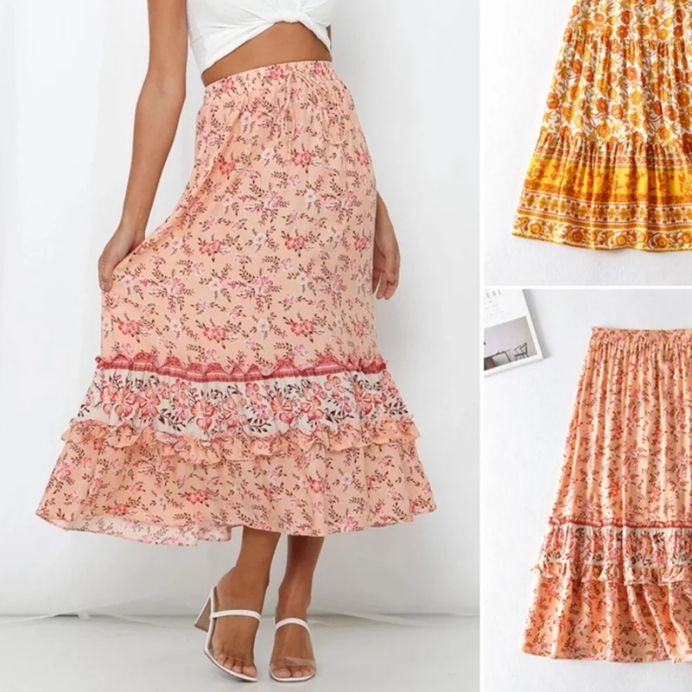 Retro long Skirt